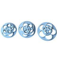 Y&amp;XL&amp;H 6Pcs Plum Flower Sugarcraft Cake Cutter Biscuit Decorating Fondant Plunger Cutter