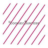 The Cookie Countess Diagonal thin stripe stencil