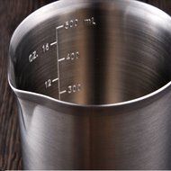 Daixers Heavy-Duty Stainless Steel Frothing Pitcher With Measurements For Coffee, Latte &amp; Milk(20-Oz) N3