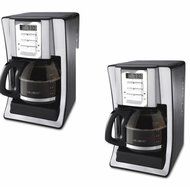 Classic Coffee Concepts BVMCSJX39 12-Cup Programmable Coffeemaker, Black &amp; Brushed Silver