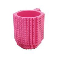 DIY Creative Building Blocks Plastic Coffee Cup Eco-friendly Colorful Cartoon Style Assembling Mugs As Toys 350ml... N11