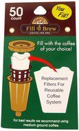 Economy Kitchen Accessory Fill N Brew K-Cup Filters 50 Count N3