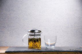 Loose Leaf Tea Strainer &amp; Infuser Glass Teapot - 13.5 Ounces Simple Steeper N6
