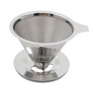 Gthunder Steel Reusable Coffee Dripper-Paperless Pour Over Coffee Filter and Single Cup Coffee Maker (Style B) N7