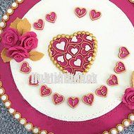 Sher 28 in 1 26 English Letter Valentine Heart Shape DIY Silicone Chocolate Pudding Sugar Cake Mold N4
