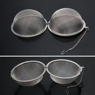 Reusable Stainless Steel Round Ball Locking Spice Tea Strainer Mesh (9CM) N4
