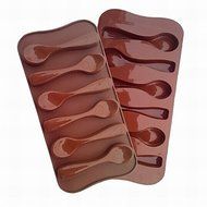 Sher Fashion DIY Spoon Style Eco-Friendly Silicone Chocolate Cake Tools Barware Kitchen