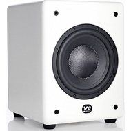 M&amp;K Sound V8 Series Single 8-inch Forward Facing Active Subwofer (White)