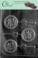 Cybrtrayd S072 Female Gymnast Lolly Chocolate Candy Mold with Exclusive Cybrtrayd Copyrighted Chocolate Molding...