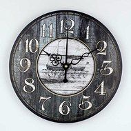 Retro style living room wall decoration watches absolutely silent large size wall clock vintage home decor N3