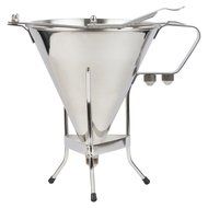 The #1 Professional Confectionery FUNNEL + sturdy STAND with 3 NOZZLES - Premium commercial quality stainless... N6