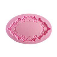 Wocuz W0737 Silicone Picture Frame Fondant Mold Candy Making Mould for Cake Embossing Decoration N3