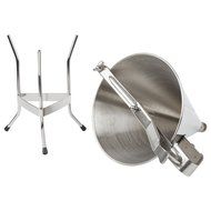 The #1 Professional Confectionery FUNNEL + sturdy STAND with 3 NOZZLES - Premium commercial quality stainless... N7