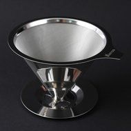 Pour Over Coffee Maker - Stainless Steel Permanent Dripper Serves up to 4 Cups of Robust Coffee and Tea - Reusable... N6