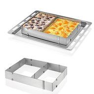 Hanperal Adjustable Square Stainless Steel Mousse Cake Square Cake Ring Bakeware Tool N2