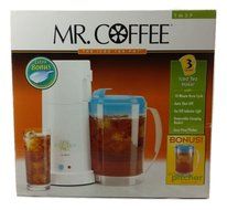 Mr. Coffee 3 Quart Iced Tea Maker TM3P w/ Bonus Pitcher (Aqua) N2