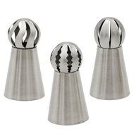 3PCS/Set Russian Piping Tips, SOOKOO Sphere Ball Tips Russian Icing Piping Nozzles Pastry Cake Fondant Cupcake... N11