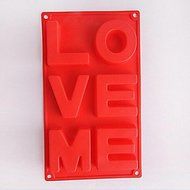 Y&amp;XL&amp;H LOVE ME Words Cake Ice Chocolate Molds,Silicone 21.5&iexcl;&Aacute;10.6&iexcl;&Aacute;1.8 CM(8.5&iexcl;&Aacute;4.2&iexcl;&Aacute;0.8 INCH)