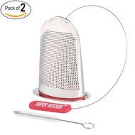 Super Kitchen Ultra Fine Premium Stainless Steel Tea Infuser With Brush Strainer Filters Tea Interval Diffuser... N3