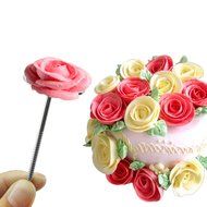 KOOTIPS 4 Pcs/set Stainless Steel Cake Flower Decorating Tool, Flower Nails Baking Tools N3