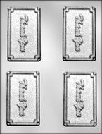 CK Products 3-3/4-Inch "Thank You" Business Card Chocolate Mold