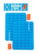 2 Pack Premium Gummy Bear Molds (makes 100 bears!) *PLUS 2 BONUS easy droppers AND Recipe Ebook with QuickStart... N4