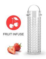 Spring Kitchen 3 in 1 Fruit &amp; Tea Infusion Water Pitcher. Large 3 Quart (2.8 Liters). Best For Flavored Infused... N2