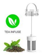 Spring Kitchen 3 in 1 Fruit &amp; Tea Infusion Water Pitcher. Large 3 Quart (2.8 Liters). Best For Flavored Infused... N3