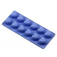Wholeport Silicone Cake Mold Mould Muffin Cups Cake Pan Ice Chocolate Mold 12-Hearts Mold N3
