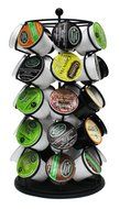 Danny's World 35 Pod K-Cup Holder, K-Cup Carousel, Coffee Pod Organizer (Chrome) N2