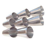 Luxebake Russian Piping Tips,15 piece set, - includes 8 Stainless Steel nozzles, 1 reusable and 5 disposable pastry... N8