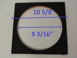 Carpeted 3 Case Pack Kit 10&quot; MDF Speaker Subwoofer Spacer 3/4&quot; Rings with Gorilla Glue