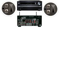 Klipsch KL-7502-THX In-Ceiling LCR(Pair)-Onkyo TX-NR838 7.2 Channel Network Receiver- White