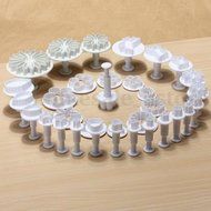 33pcs Pastry Cutters Tools Sugarcraft Cake Decorating Mold Fondant Icing Plunger N3