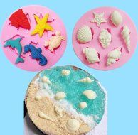 KOOTIPS 2PCS Cake Decorating Supplies Seashell Shell Fondant Mold Cake Decorating Sugarcraft Gumpaste Seashell...