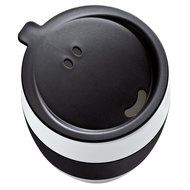 Koziol Insulated Cup Aroma To Go with Mustard Green Lid and Hand Grip N4