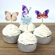 Yunko Set of 24 Farm Animals Cake Cupcake Decorative Cupcake Topper for Kids Birthday Party Themed Party Baby... N26