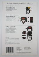 University of Arkansas Decal Kit for the Keurig K10 Mini Plus Brewer