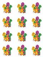 Barney the Dinosaur #1 Edible Cupcake Toppers - Set of 12