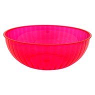 Party Essentials N926855 Hard Plastic 192-Ounce Serving Bowl, Neon Orange N7