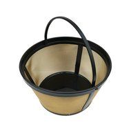 Tri-polar 4 Cup Basket Style Permanent Coffee Filter for Coffeemakers Stainless Mesh N2