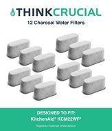 12 Premium KitchenAid Charcoal Coffee Filters, Fit KCM222 &amp; KCM223 Water Filter Pod &amp; Coffee Makers, Compare to... N2