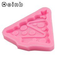 Doinb Christmas Trees Santa Claus Snowman Deer FDA Silicone Fondant Molds Outer Size 7.3x7.3x1.2cm GJM-2800 N16