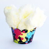 80s Geometric Cupcake Wrappers, Art Theme Decorations, Confetti Couture Party Supplies, 36 Wraps N6