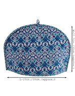 Blue Tea Cosy Cotton 15x11 Tea Cozy Printed Floral By Rajrang N13