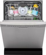 Frigidaire FGCD2444SA 24" Built In Full Console Dishwasher with 5 Wash Cycles, in Stainless Steel with Matching... N4