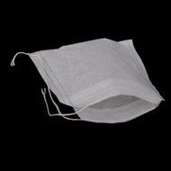 50pcs Drawstring Bags Nut Milk Tea Fruit Juice Strainer Filter Bag (white, 11 x 8cm) N21