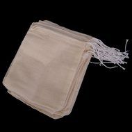 50pcs Drawstring Bags Nut Milk Tea Fruit Juice Strainer Filter Bag (white, 11 x 8cm) N23
