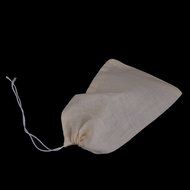 50pcs Drawstring Bags Nut Milk Tea Fruit Juice Strainer Filter Bag (white, 11 x 8cm) N25