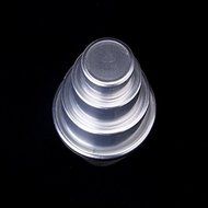 Tinksky Round Cake Pans Tart Cupcake Mold Pudding Mould Baking Tool (Silver) N4